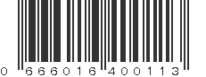 UPC 666016400113