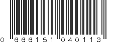 UPC 666151040113