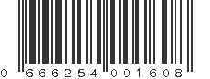 UPC 666254001608