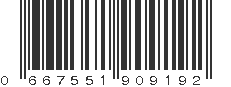 UPC 667551909192