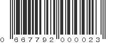 UPC 667792000023