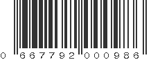 UPC 667792000986