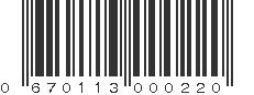 UPC 670113000220