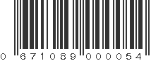 UPC 671089000054