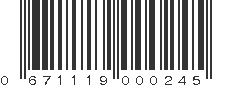 UPC 671119000245