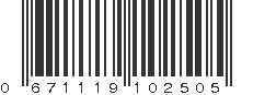 UPC 671119102505