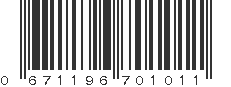 UPC 671196701011