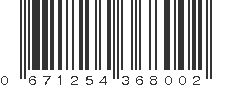 UPC 671254368002