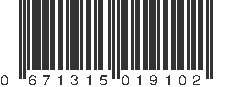 UPC 671315019102