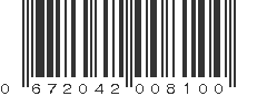 UPC 672042008100