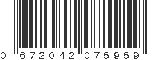 UPC 672042075959