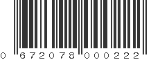 UPC 672078000222