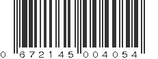 UPC 672145004054