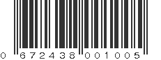 UPC 672438001005