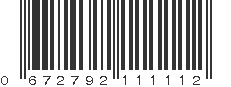 UPC 672792111112