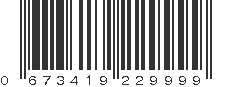 UPC 673419229999