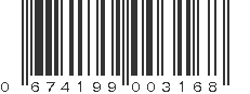 UPC 674199003168