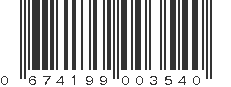 UPC 674199003540