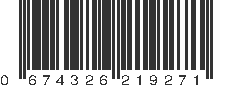 UPC 674326219271