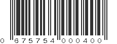 UPC 675754000400