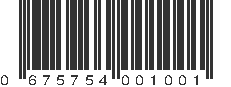 UPC 675754001001