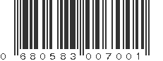 UPC 680583007001