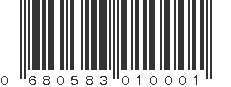 UPC 680583010001