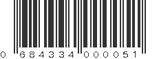 UPC 684334000051