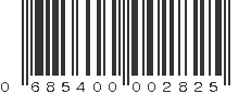 UPC 685400002825