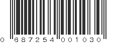 UPC 687254001030