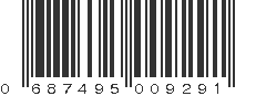 UPC 687495009291