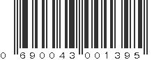 UPC 690043001395