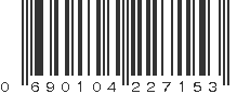 UPC 690104227153