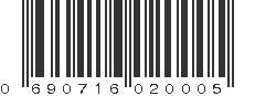 UPC 690716020005