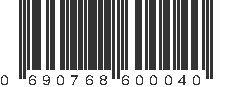 UPC 690768600040