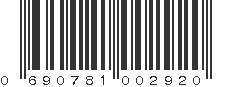 UPC 690781002920