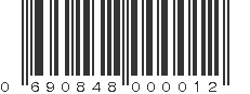 UPC 690848000012