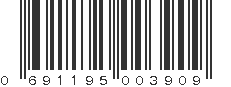 UPC 691195003909