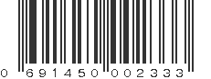 UPC 691450002333