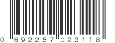 UPC 692257023118