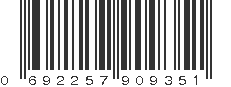 UPC 692257909351