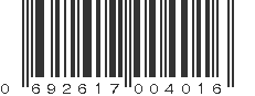 UPC 692617004016
