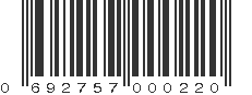 UPC 692757000220