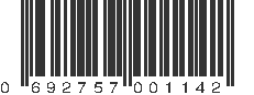 UPC 692757001142