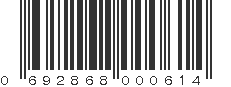 UPC 692868000614