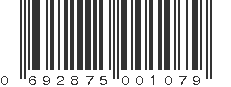 UPC 692875001079