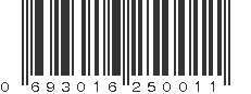 UPC 693016250011