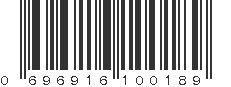 UPC 696916100189