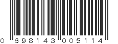 UPC 698143005114