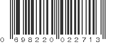 UPC 698220022713